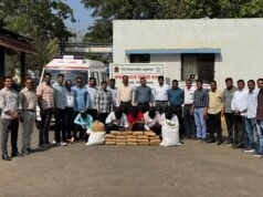 पिंपरी चिंचवड गुन्हे शाखेच्या पोलिसाची गांजा वाहतूक करणाऱ्यांवर कारवाई..