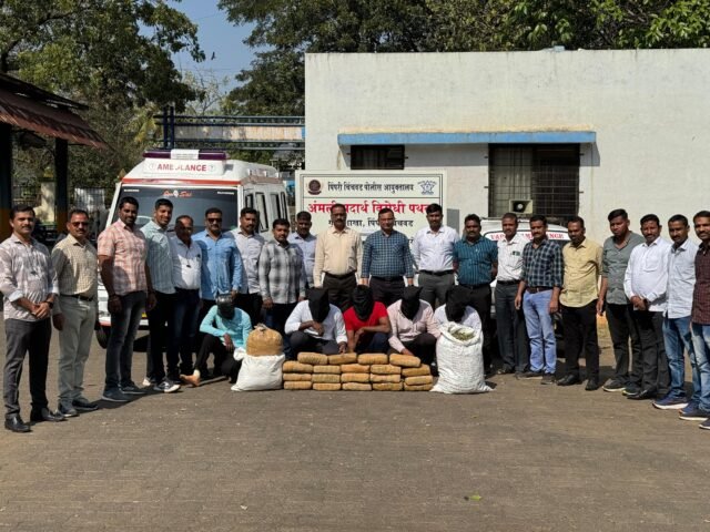पिंपरी चिंचवड गुन्हे शाखेच्या पोलिसाची गांजा वाहतूक करणाऱ्यांवर कारवाई..