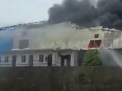 “पॉलिमर निर्मितीच्या कारखान्यात भीषण आग लागली आहे.”