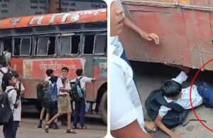 Nandurbar Bus | बसमध्ये सीट मिळवण्यासाठी धडपड, विद्यार्थी आला चाकाखाली; नंदुरबारातील घटना