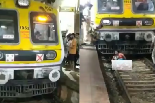 Belapur: ठाण्याला जाणाऱ्या महिलेला गर्दीच्या ट्रेनमध्ये चढताना पाय घसरला, रुळांवर पडली