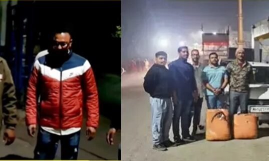 धुळ्यातून गांजाची तस्करी; पुण्यात विक्रीपूर्वी ५५ किलो गांजासह तस्कर अटकेत, ३२ लाखांचा माल जप्त.