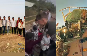 नाशिक : आयर्न रॉडने भरलेल्या ट्रकला टेम्पोने धडक; सहा ठार, दोन गंभीर जखमी, वाहतूक कोंडीने महामार्ग ठप्प.