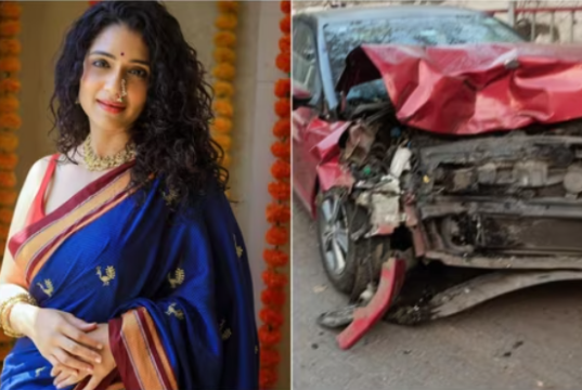 अभिनेत्री उर्मिला कोठारेच्या गाडीचा भीषण अपघात; घटनाक्रमावर पहिली प्रतिक्रिया, ‘पोलीस आणि कर्मचाऱ्यांचे आभार’