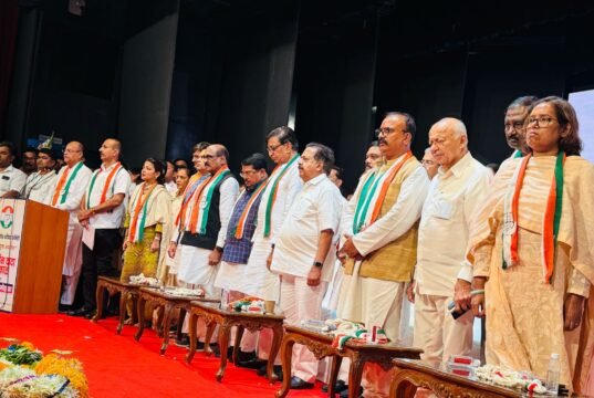 मा. हर्षवर्धनजी सपकाळ यांचा महाराष्ट्र प्रदेश काँग्रेस कमिटी अध्यक्षपदाचा भव्य पदग्रहण सोहळा संपन्न!