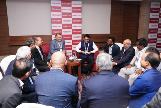नॅसकॉम टेक्नॉलॉजी अँड लीडरशिप फोरम 2025 मध्ये मुख्यमंत्री देवेंद्र फडणवीस यांचे उत्स्फूर्त स्वागत!
