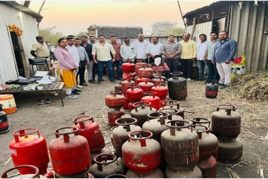 घरगुती गॅस सिलेंडरमधून गॅस चोरी करणाऱ्या तरुणास अटक; तब्बल २.१३ लाख रुपयांचा मुद्देमाल जप्त!
