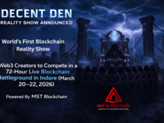 “Decent Den” – जगातील पहिला Web3 Blockchain Reality Show इंदूरमध्ये; MST Blockchain कडून दमदार शक्ती!